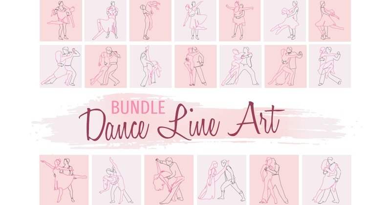 Dance Line Art Bundle (by Scimmia Clipart)