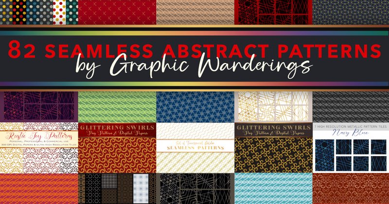 Decorative Seamless Abstract Patterns Bundle (by Graphic Wanderings)