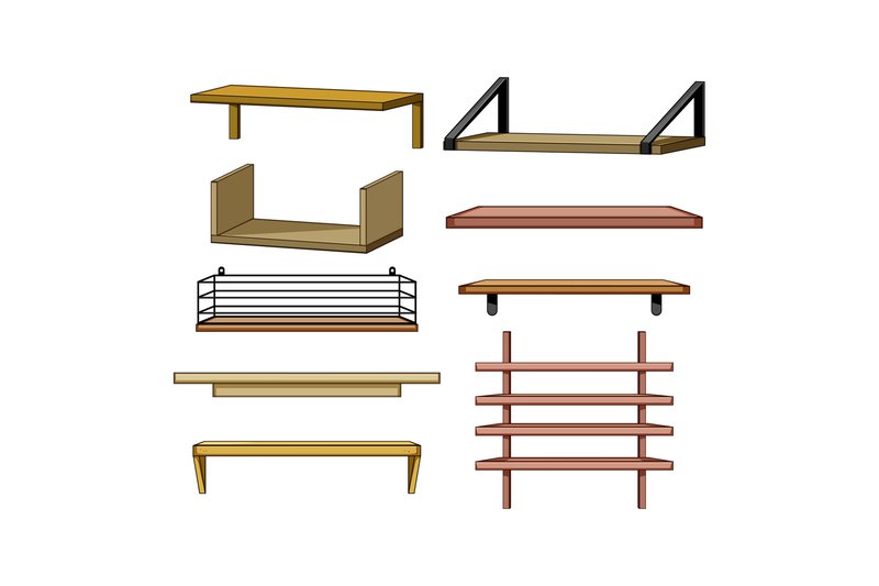 Different Wall Shelves Offering Home Sto (by pikepicture)