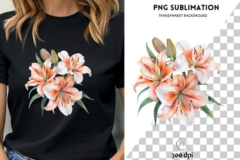 Digital Lily Plants Printable Art (by Tanya Kart)