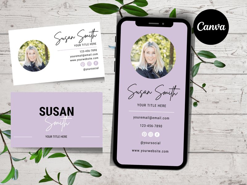 Digital & Photo Business Card Templates (by JillECreative)