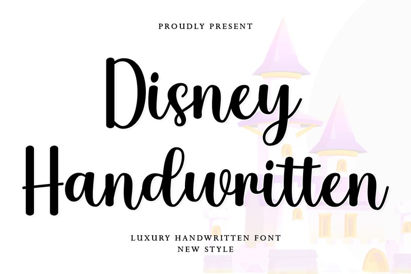 Disney Handwritten (by Letter Muray)