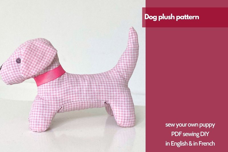 Dog Plush Sewing Pattern (by Petit Citron)