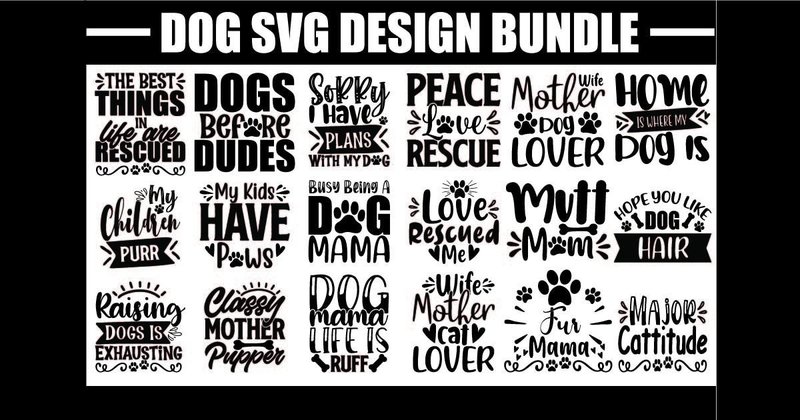 Dog SVG Bundle (by daily.arts)