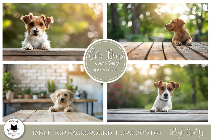 Dog Table Top Backgrounds | Pet Mockups (by Ivy\u2019s Creativity House)