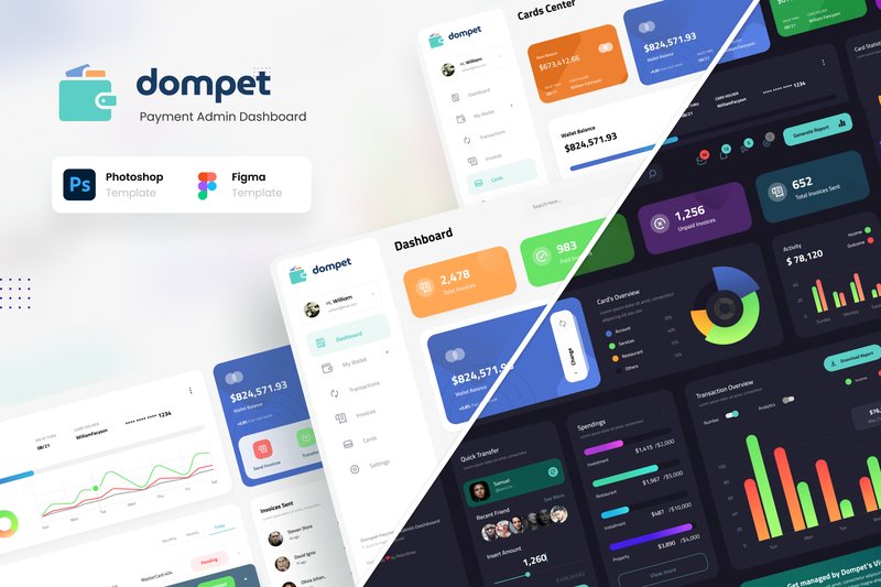 Dompet - Payment Admin Dashboard UI (by peterdraw)
