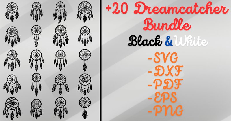Dreamcatcher SVG Bundle (by Artful Assetsy)