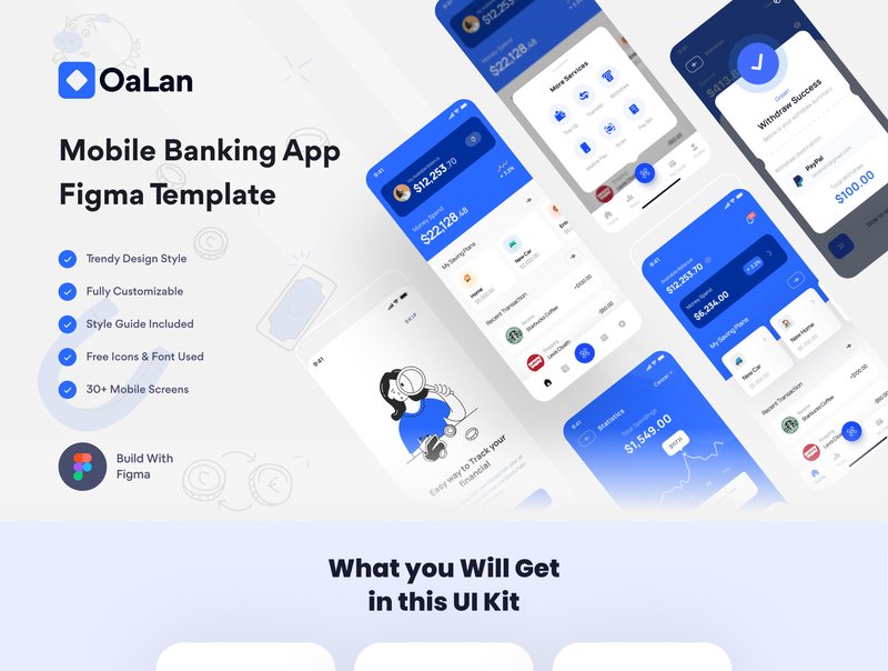 E-Wallet Mobile App UI Kit (by Broclan)