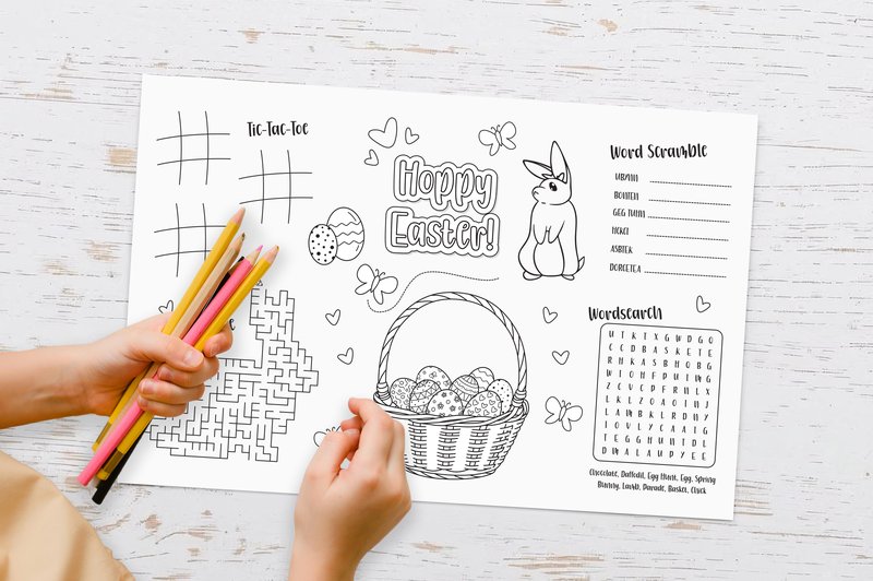 Easter Kids Activities Placemat (by Muse & Foundry)