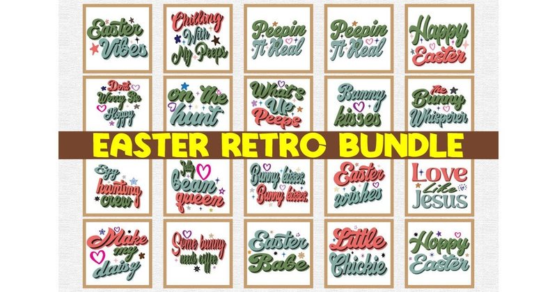Easter Retro Bundle (by MaxArt)