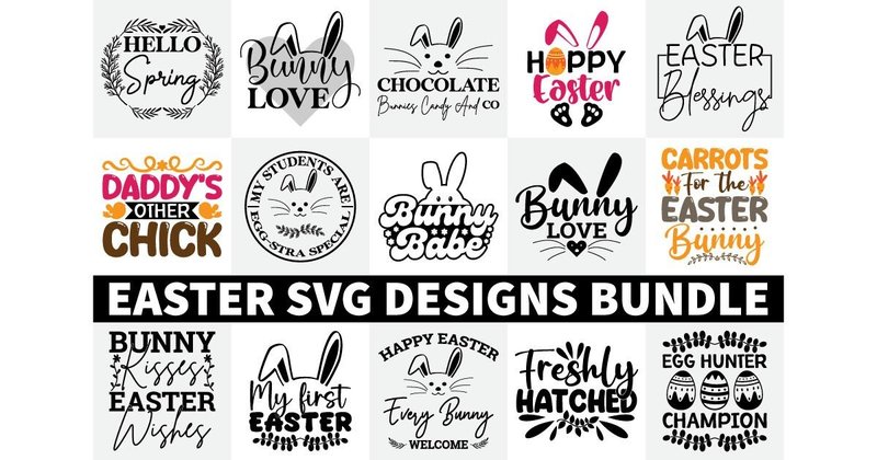 Easter SVG Design Bundle (by Crafts House)