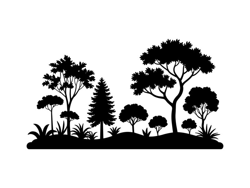 Eco Living: Green Roof Silhouette Vector (by Art Merch X)
