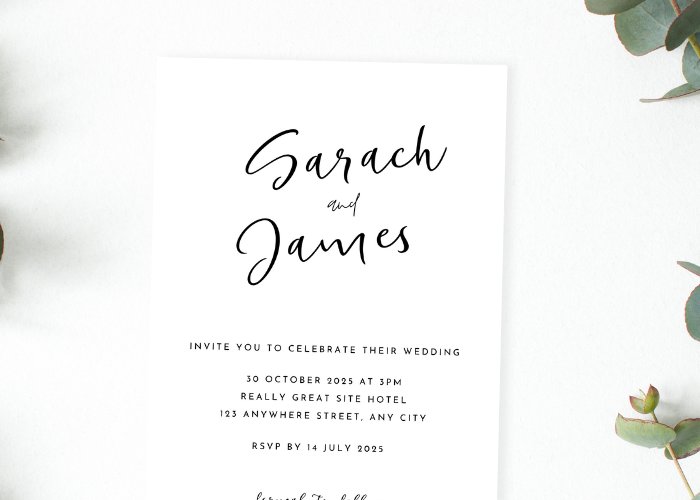 Editable Wedding Save the Date (by Azhartpaper)
