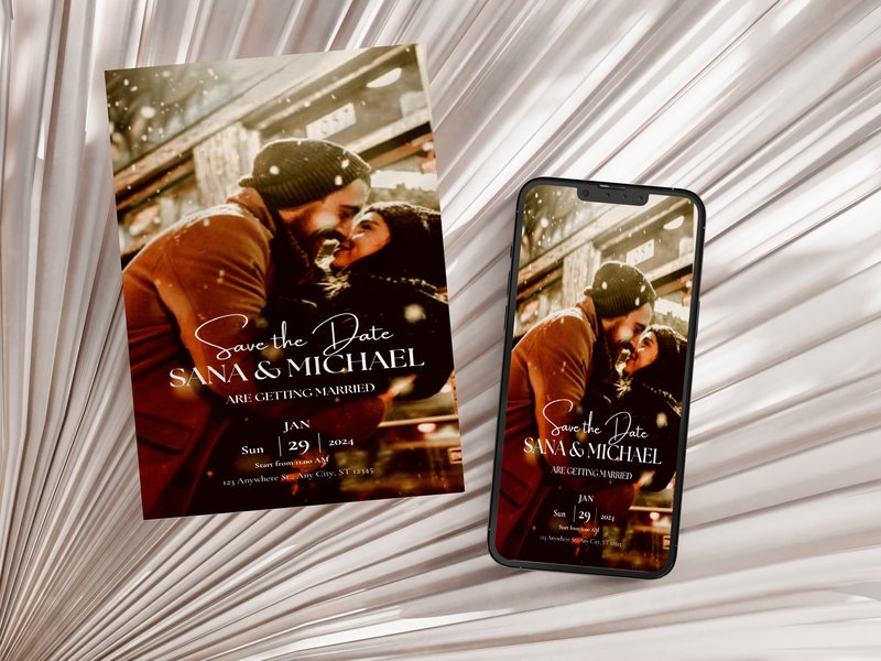 Electronic Save the Date Template, Elect (by Anjali Anjali)
