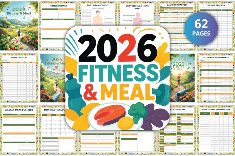🏋️‍♀️ 2026 Fitness & Meal Planner 🥗 (by munjixpro)