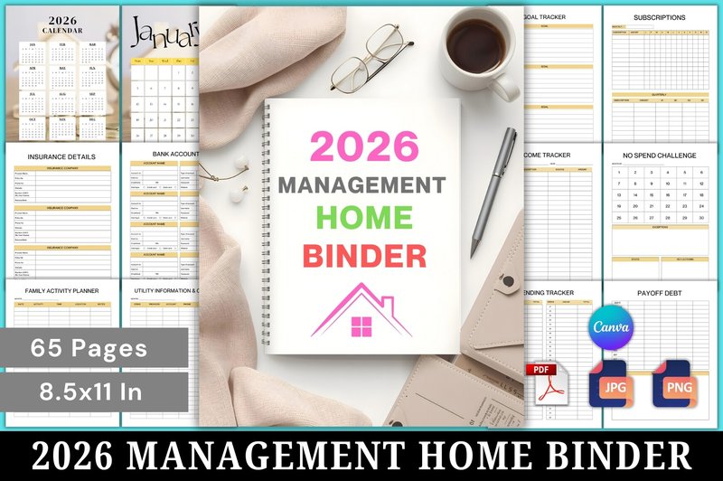 📘 2026 Management Home Binder (by Mahira Pro)