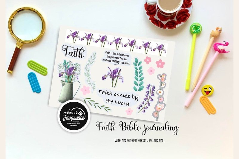 Faith Bible Journaling/Christian Art Set (by A Sweet Fragrance)