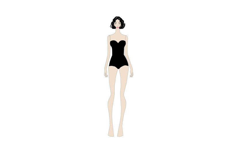 Fashion Illustration Beautiful Black (by PCYHeartCraft)