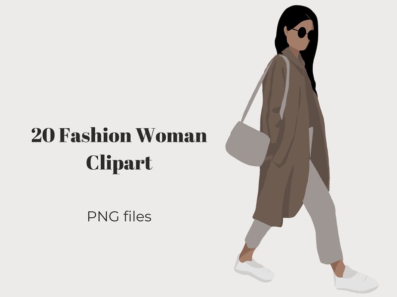 Fashion Illustration, Woman Clipart (by Heavenly Design Studio)
