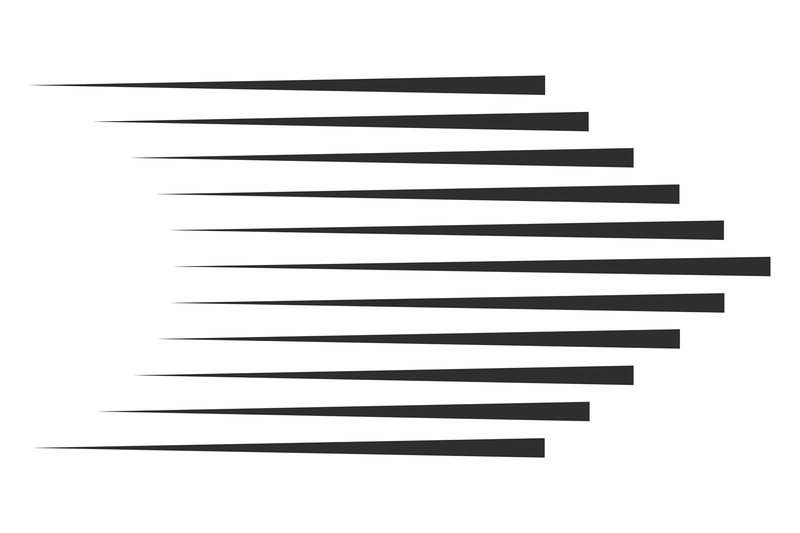 Fast Speed Comic Lines. Forward Motion B (by ladadikart)