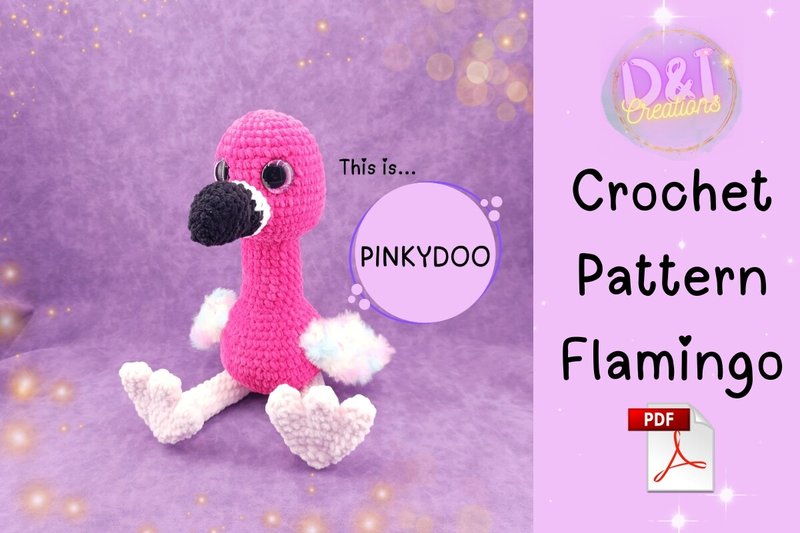 Flamingo Crochet Pattern Amigurumi Pdf (by diamigurumicreations)