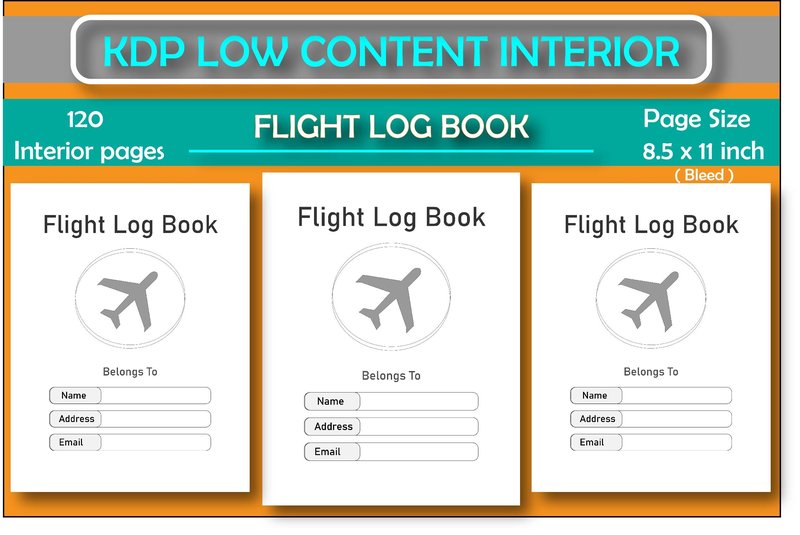 Flight Log Book for KDP Low Content Book (by jyotiskumar7173)