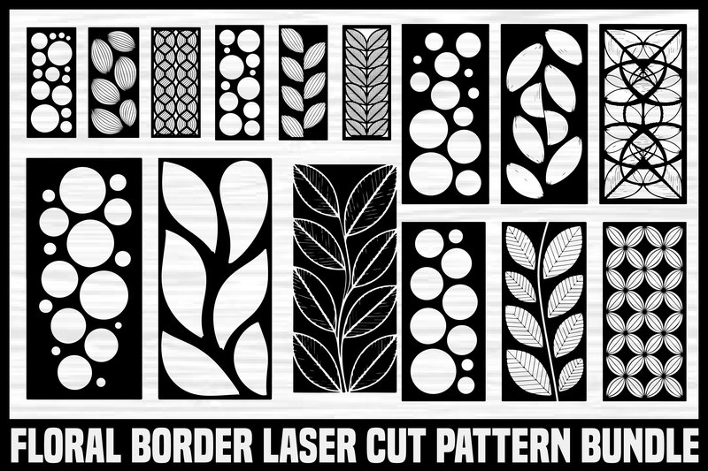 Floral Pattern Nail Art Stencil (by GFXexprt)