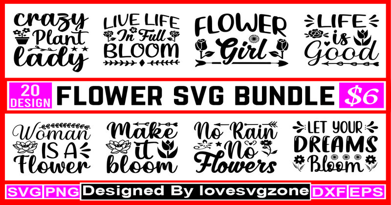 Flower SVG Bundle (by Hi-dpiStudio)