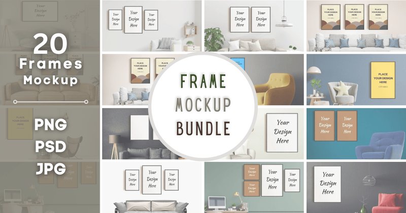 Frame Mockup Bundle - 1 (by Ali's Design)