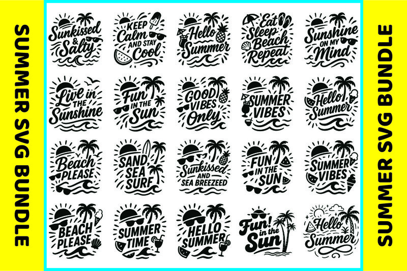 Fun Summer SVG for Cricut Projects (by Skillfulart)