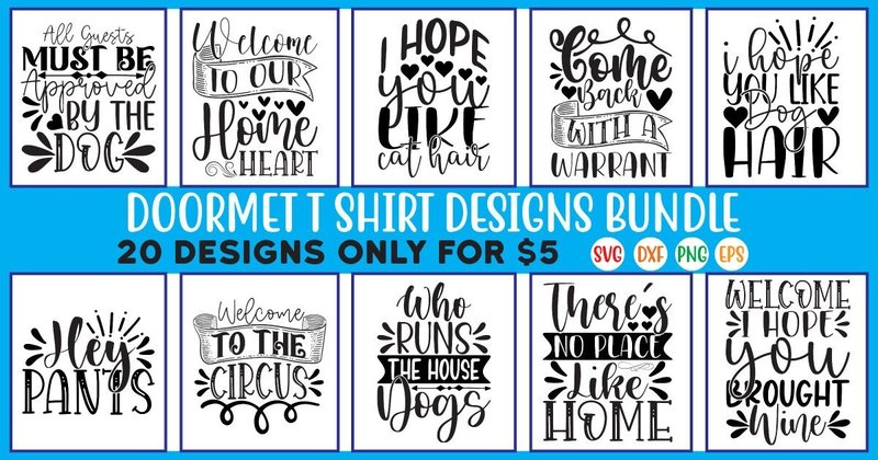 Funny Doormat SVG Bundle Vol.07 (by DesignPark)