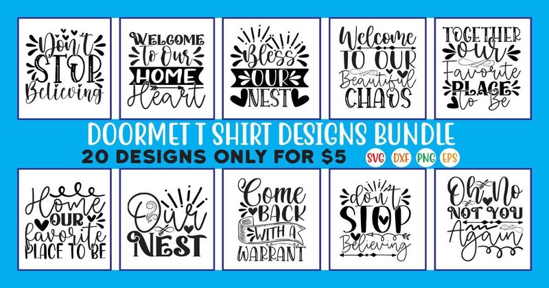 Funny Doormat SVG Designs Bundle Vol.05 (by DesignPark)