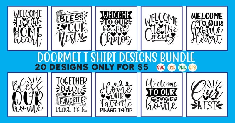 Funny Doormat SVG Designs Bundle Vol.09 (by DesignPark)