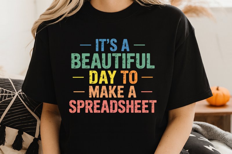 Funny Office Accountant Spreadsheet PNG (by Pencil Studio)