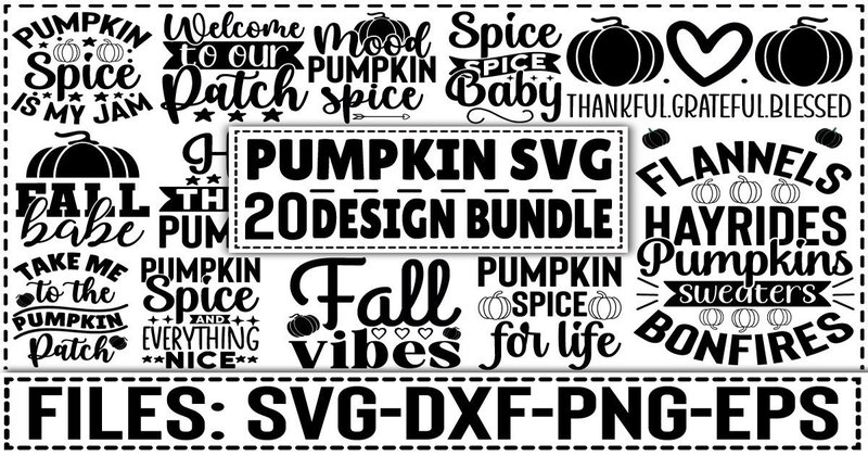 Funny Quotes Pumpkin SVG Bundle Vol. 4 (by Venvaro Design)