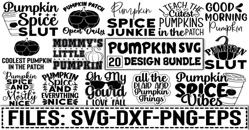 Funny Quotes Pumpkin SVG Bundle (by Venvaro Design)