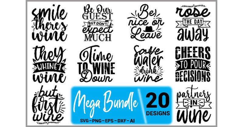 Funny Quotes SVG Mega Bundle (by designmaster)