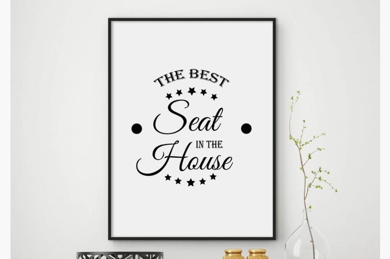 Funny Toilet Quotes Wall Art Printable (by StoreArtPrints)