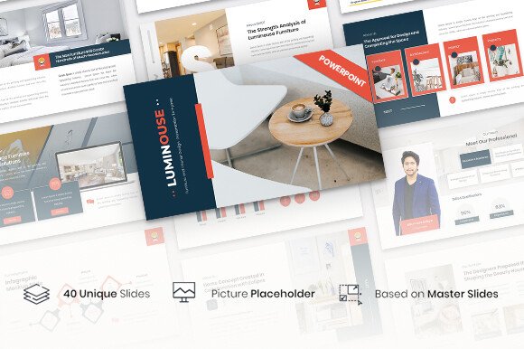 Furniture and Interior Design PowerPoint (by New Coral)
