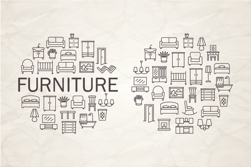 Furniture Frames Consisting of Vector (by mariaboiko2015)