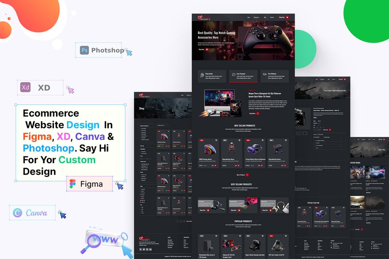 Gaming Shopify Ecommerce Website Design (by shahtech50)