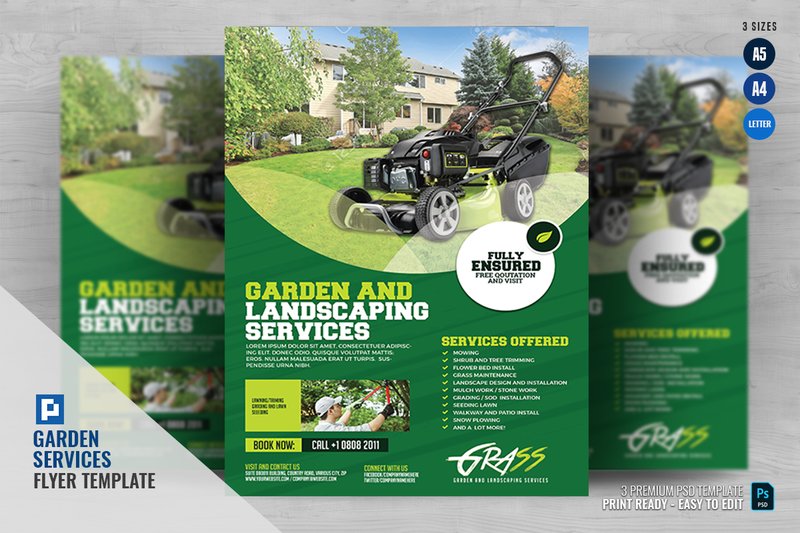 Garden and Landscaping Flyer (by PSDPixel)