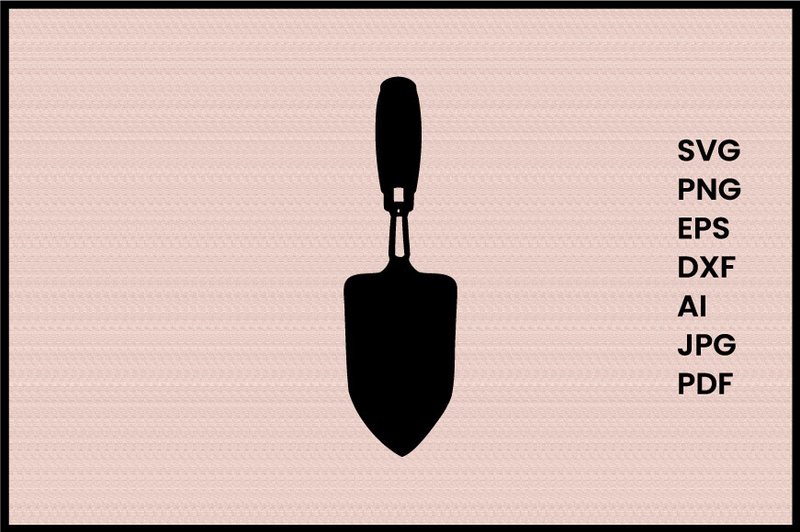 Garden Trowel Illustration Silhouette (by designcrafts)