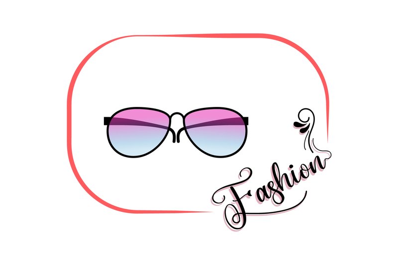 Glasses Fashion Illustration Girl (by flatbackgroundstudio)
