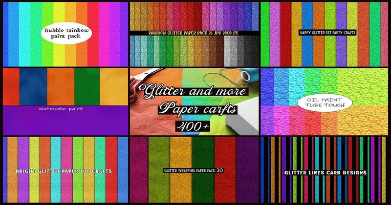 Glitter and More Paper Crafts Bundle (by TijanaARTStudio88)