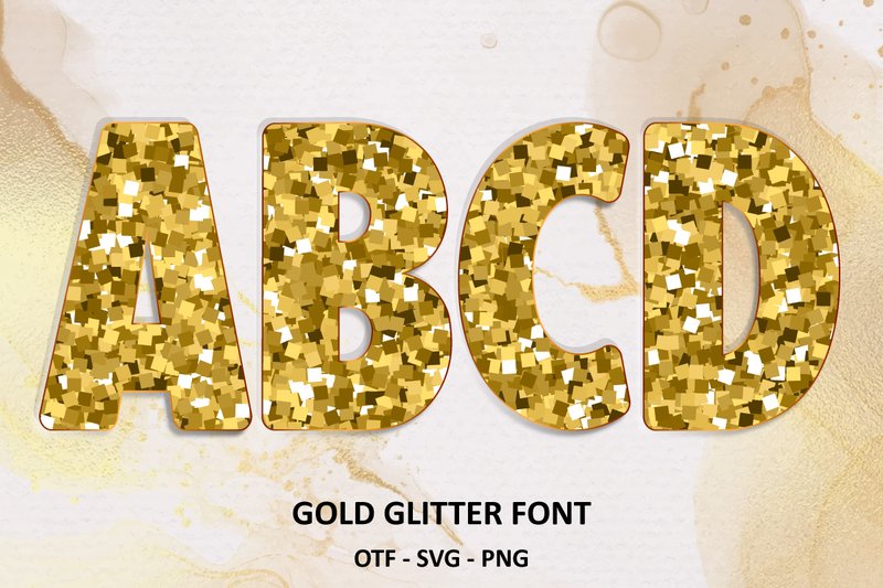 Gold Glitter (by Font Craft Studio)