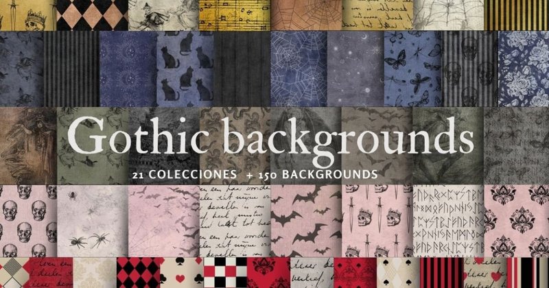 Gothic Backgrounds Bundle (by All_Design98)