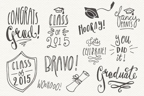 Graduation Overlays (by The Pen and Brush)