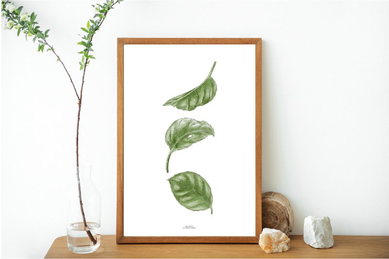 Green Leaves Print, Printable Art, Leaf (by SILATORN)