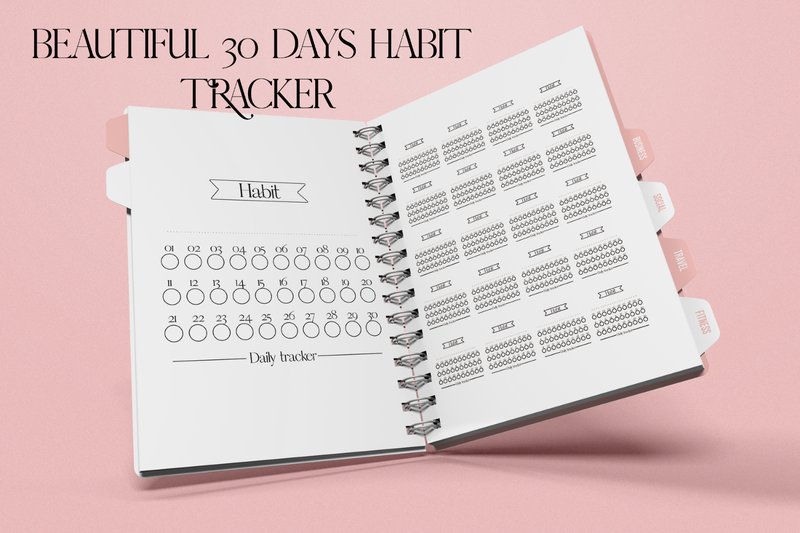 Habit Tracker Sticker, Habit Trackers (by Aneta Design)